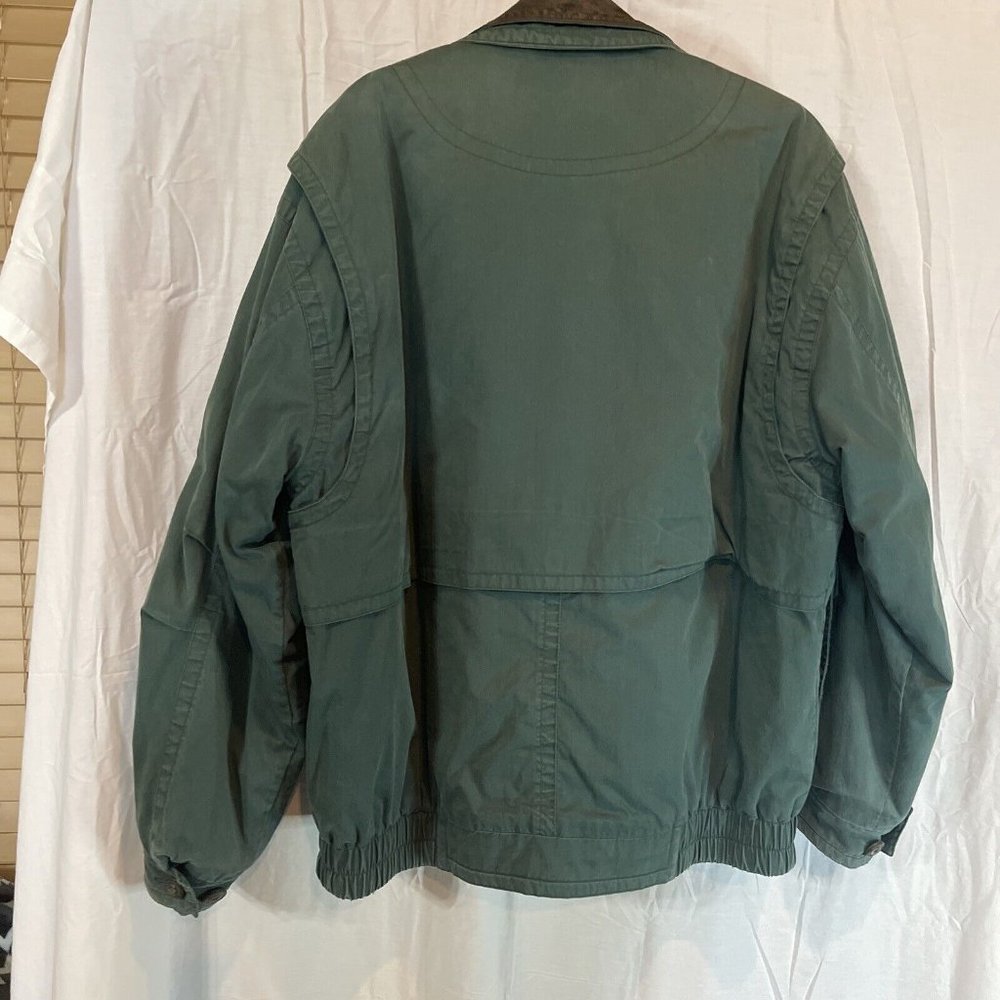 Vtg Women's Towne London Fog Green/Brown Jacket w/Zip In Lining Medium Pockets - Picture 10 of 15